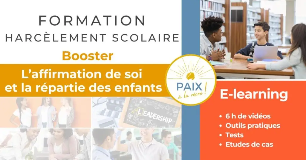 formations harcelement scolaire affirmation de soi et répartie enfant